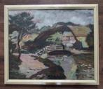 Jacobus Doeser (1884-1970) - Hoeve aan het water - Pastel -, Ophalen