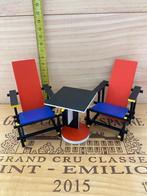 Miniatuur Rietveld stoel en tafel schaal 1 op 10, Antiek en Kunst, Ophalen of Verzenden