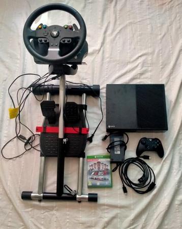 xbox one met wheelstand en thrustmaster tmx racing wheel beschikbaar voor biedingen
