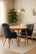 Ikea Tafel + 3 Stoelen - Zo Goed Als Nieuw!, Huis en Inrichting, Tafels | Eettafels, Ophalen, Rond, 50 tot 100 cm, Zo goed als nieuw