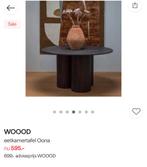 Woood eetafel, Minder dan 55 cm, Rond, Ophalen of Verzenden, Zo goed als nieuw