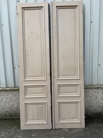 Prachtige set antieke ensuitedeuren 69 x 275 beschikbaar voor biedingen