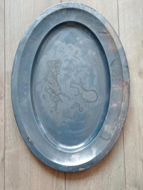 Grote ovalen gemerkte Christofle schaal, circa 2,6 kg, Antiek en Kunst, Antiek | Schalen, Ophalen