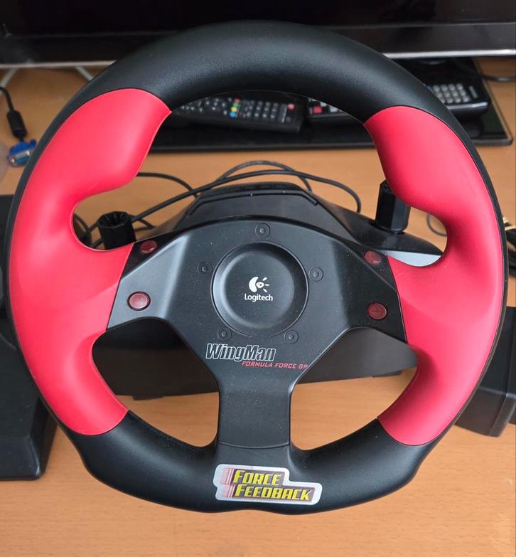 Logitech WingMan Formula Force GP, Spelcomputers en Games, Games | Pc, Gebruikt, Racen en Vliegen, 1 speler, Vanaf 3 jaar, Ophalen of Verzenden
