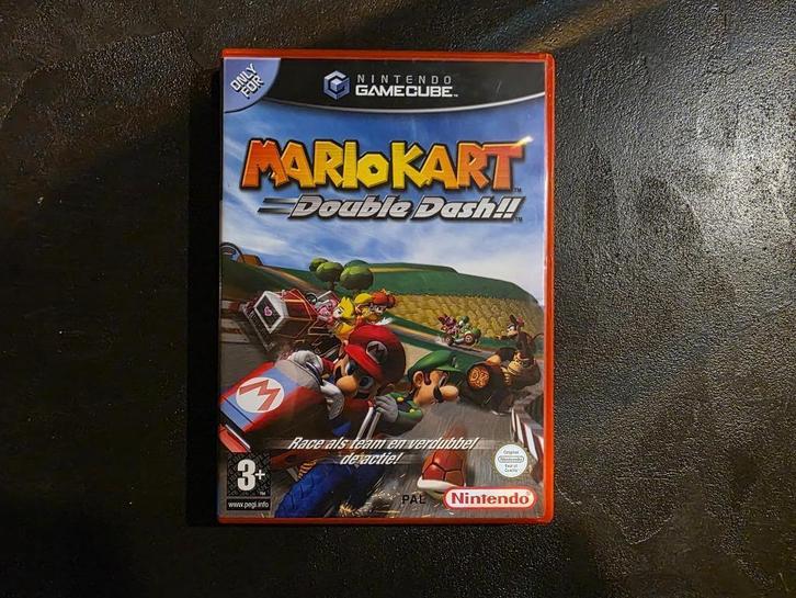Gamecube Mario Kart Double Dash, Spelcomputers en Games, Games | Nintendo GameCube, Zo goed als nieuw, Racen en Vliegen, 3 spelers of meer