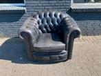 Springvale Chesterfield draaistoel zwart, Huis en Inrichting, Fauteuils, Ophalen of Verzenden, Gebruikt, 75 tot 100 cm