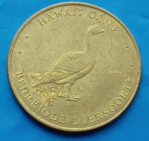 Penning Wereld Natuur Fonds - Hawaii Gans, Postzegels en Munten, Penningen en Medailles, Overige materialen, Nederland, Verzenden
