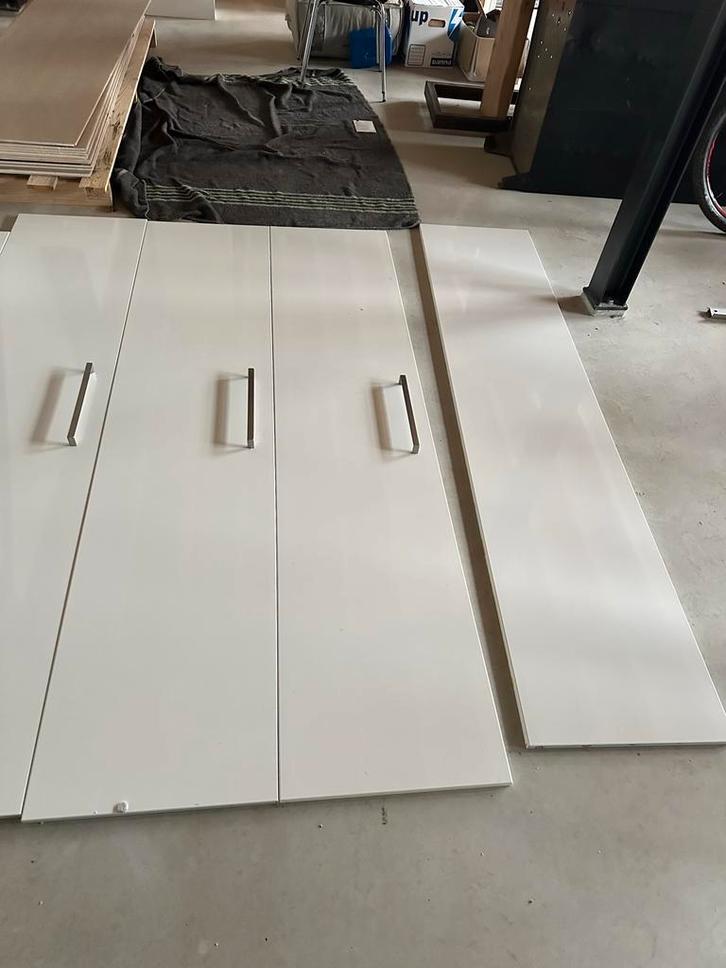 Ikea Pax Deuren 5 deuren 4 mer handgrepen hoogglans wit, Huis en Inrichting, Kasten | Kledingkasten, Zo goed als nieuw, 200 cm of meer