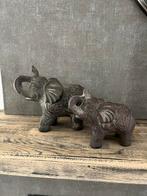 Olifant beeldjes decoratie olifantjes bruin, Ophalen of Verzenden, Zo goed als nieuw