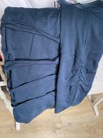TE KOOP. HEEL DONKERBLAUW GEVOERD TRICOT ROKJE., Ophalen of Verzenden, Nieuw, Blauw, Boven de knie