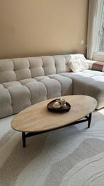 Travertine salontafel ovaal, Huis en Inrichting, 50 tot 100 cm, Minder dan 50 cm, Overige materialen, Japandi