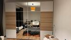 IKEA PAX kasten met schuifdeur (eiken/wit en spiegel), Huis en Inrichting, Kasten | Kledingkasten, Ophalen, Zo goed als nieuw