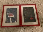 Prenten in rode lijst - fiets - buste, Ophalen of Verzenden, 1980 tot heden, Gebruikt, Overige onderwerpen