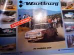 Wartburg Rallye victories 1987 poster IFA VEB Eisenach DDR, Ophalen of Verzenden, Zo goed als nieuw, Auto's
