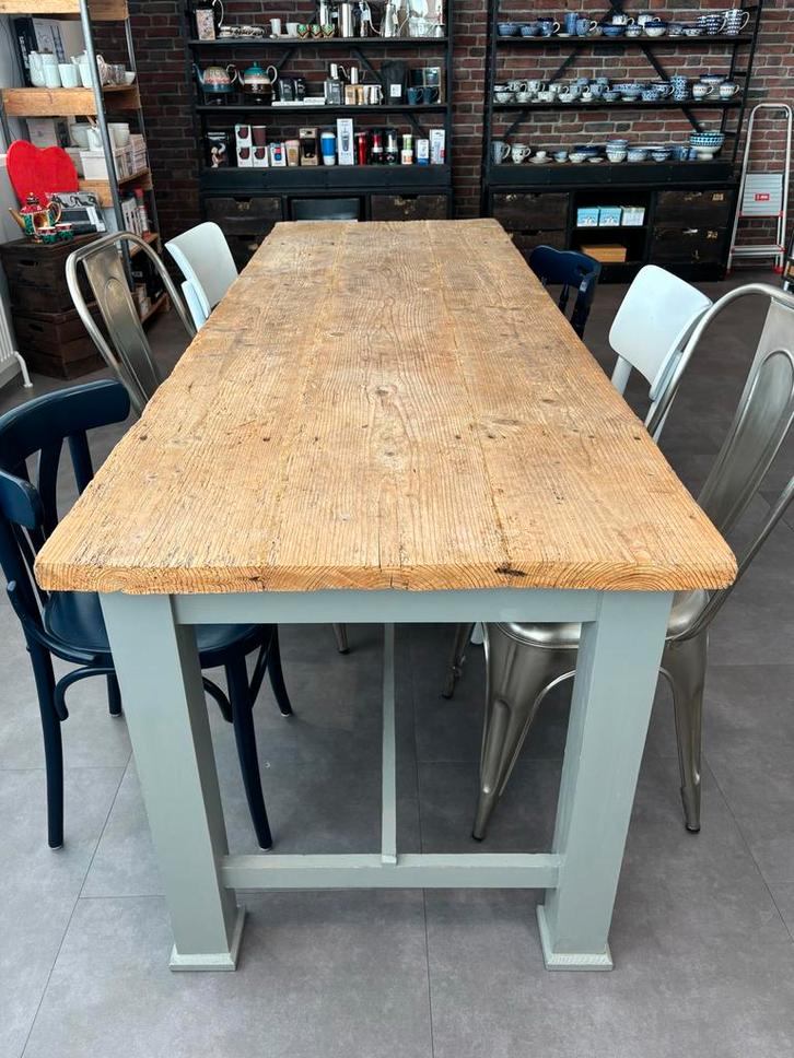 Eikenhouten kloostertafel blad vintage uitstraling ., Huis en Inrichting, Tafels | Eettafels, Zo goed als nieuw, 50 tot 100 cm