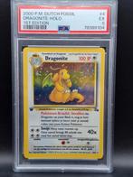 Dragonite holo 1st edition dutch fossil #4 PSA 5, Hobby en Vrije tijd, Losse kaart, Zo goed als nieuw, Verzenden