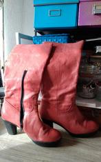 Rode hoge laarzen maat 40 van Dysfl, Kleding | Dames, Schoenen, Ophalen of Verzenden, Zo goed als nieuw, Rood, Hoge laarzen