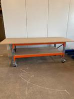 Mobiele werktafel / werkbank / paktafel / inpaktafel, Ophalen, Gebruikt, ., 170 cm of meer