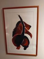 Hond in lijst. Uniek stuk. 50 x 75 cm, Antiek en Kunst, Ophalen