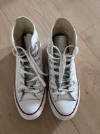 Converse Chuck Taylor Leer Wit Maat 37, Kleding | Dames, Schoenen, Ophalen of Verzenden, Gedragen, Wit, Sneakers of Gympen