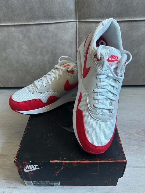 Nike air max 1 big bubble sport red DS maat 44/10, Kleding | Heren, Schoenen, Nieuw, Overige kleuren, Ophalen of Verzenden