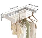 Nieuw opvouwbaar droogrek wand muur droogrek wit onzichtbaar, Onbekend, Ophalen of Verzenden, Onbekend, Onbekend