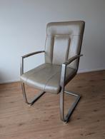 4 H&H eettafel stoelen [echt leer], Huis en Inrichting, Stoelen, Ophalen, Zo goed als nieuw, Leer, Vier