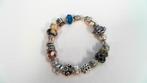 316247-2 Zilveren Amadora Armband + 20 bedels, Met edelsteen, Ophalen of Verzenden, Zo goed als nieuw, Zilver