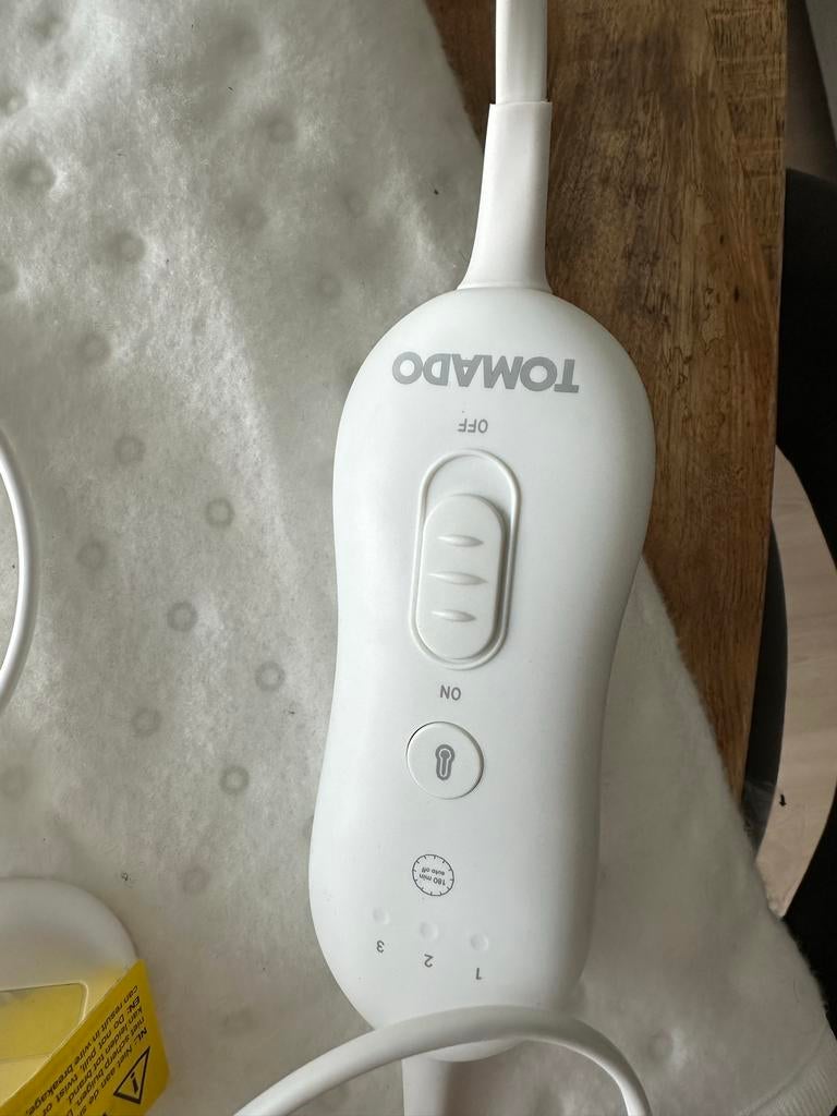 Elektrische Deken Tomado TEBI505W, Eenpersoons, Wit, Ophalen of Verzenden, Deken of Dekbed