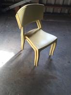 2 stuks terrasstoelen nieuw stapelbaar geel kunststof, Huis en Inrichting, Ophalen, Kunststof, Twee, Overige kleuren