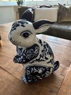 Pols Potten delftsblauw konijn spaarpot, Verzamelen, Beelden en Beeldjes, Ophalen, Zo goed als nieuw, Dier