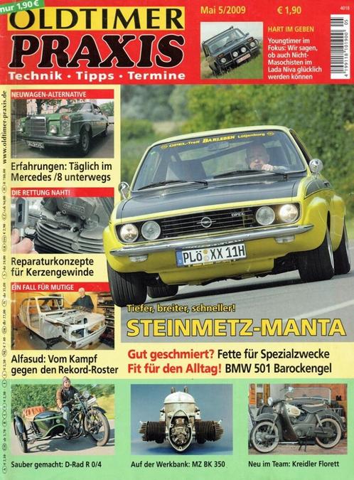 Oldtimer Praxis 2009 nr. 5 (o.a. Opel Steinmetz-Manta), Boeken, Auto's | Folders en Tijdschriften, Gelezen, Algemeen, Verzenden