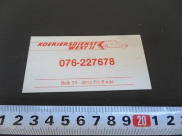 sticker breda koeriersdienst west II strip auto vw golf beschikbaar voor biedingen