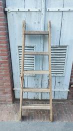 Brocante Houten Ladder - Decoratie, Antiek en Kunst, Ophalen