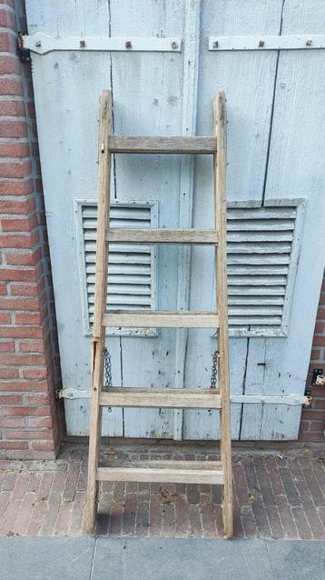Brocante Houten Ladder - Decoratie beschikbaar voor biedingen