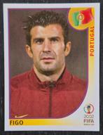 Panini Luis Figo - Portugal, WK 2002. Blauwe achterkant, Ophalen of Verzenden, Zo goed als nieuw, Buitenlandse clubs, Poster, Plaatje of Sticker
