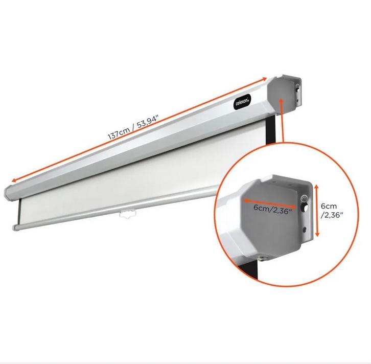 Beamer scherm 120x120cm (67 inch) - Zo goed als nieuw!, Audio, Tv en Foto, Projectieschermen, Zo goed als nieuw, Handmatig, Ophalen of Verzenden