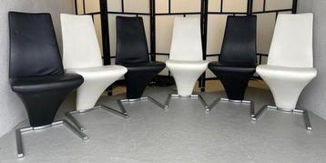 6 Rolf Benz 7800 eetkamerstoelen in perfecte staat beschikbaar voor biedingen