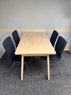 IKEA PINNTORP tafel (75x125cm) + 4 IKEA LILLÅNÄS stoelen, Huis en Inrichting, Ophalen, Gebruikt, 100 tot 150 cm, 50 tot 100 cm