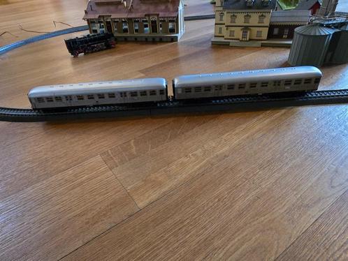 Marklin h0 - 2 locmotieven, verschillende wagons & rails, Hobby en Vrije tijd, Modeltreinen | H0, Gebruikt, Rails, Wisselstroom