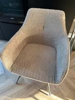 Zitmaxx Boucle Taupe Eetkamerstoelen - 6 stuks, Ophalen, Bruin, Zo goed als nieuw, Stof