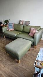 Groene Ikea Karlstad bank, Huis en Inrichting, Banken | Sofa's en Chaises Longues, Ophalen, Gebruikt, Driepersoons, 75 tot 100 cm