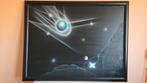 Abstract Space Art Schilderij 110x83 cm, Antiek en Kunst, Kunst | Schilderijen | Abstract, Ophalen