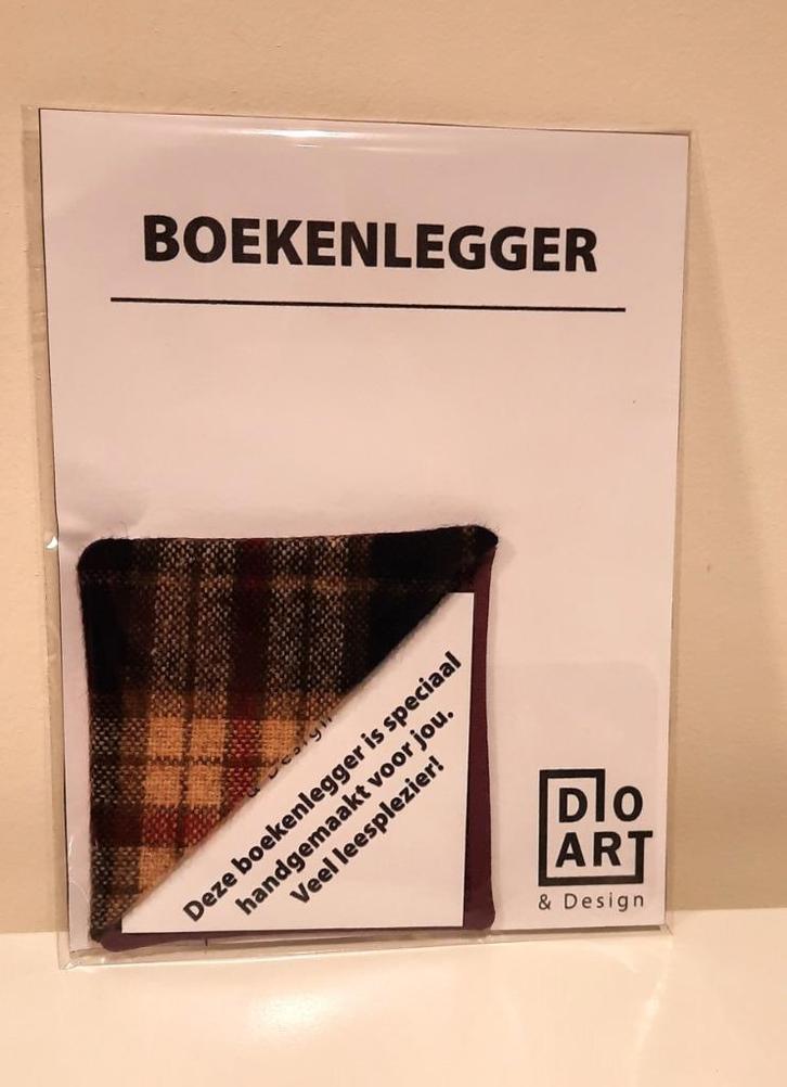 Boekenlegger - Vierkante vorm - Geruit/zwart, Hobby en Vrije tijd, Overige Hobby en Vrije tijd, Nieuw, Verzenden