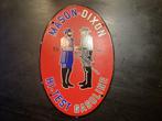 Vintage emaille MASON DIXON HI-TEST GASOLINE reclamebord, Antiek en Kunst, Antiek | Emaille, Ophalen of Verzenden