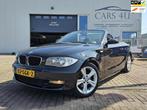BMW 1-serie Cabrio 118i High Executive Automaat, Auto's, Zwart, Cabriolet, 4 stoelen, Zwart