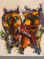 Abstract Schilderij Caspar van Houten 100x100, Ophalen of Verzenden