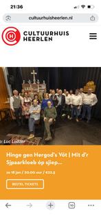 Kaartjes cultuurhuis heerlen hinge gen hergods vot, Tickets en Kaartjes, Theater | Cabaret en Komedie, Drie personen of meer, Januari