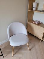 Fauteuil Jysk met houten pootjes beige stof nieuw, Huis en Inrichting, Fauteuils, 75 tot 100 cm, Ophalen of Verzenden, Zo goed als nieuw