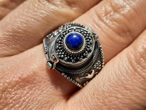 Vanoli 925 zilver poison gif ring lapislazuli maat 17 18,25, Sieraden, Tassen en Uiterlijk, Ringen, Nieuw, Dame, 17 tot 18, Blauw